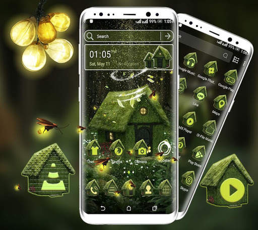 Green Forest  House Launcher Theme screenshot 1