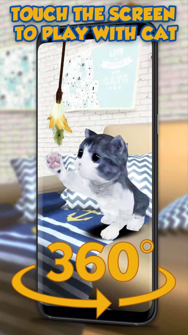 3D Cat Teaser Live Wallpaper screenshot 2