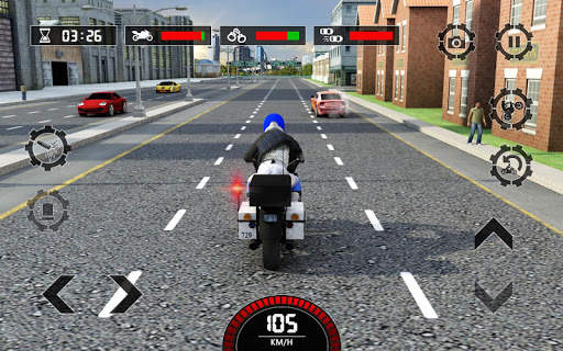 Police Bike Crime Patrol Squad: Gangster Car Chase screenshot 12