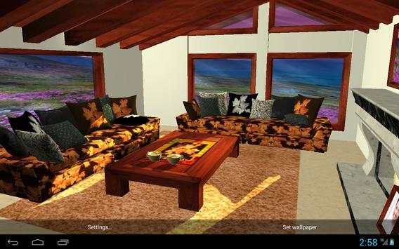 3D Romantic Fireplace Live Wallpaper HD screenshot 12