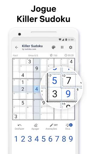 Killer Sudoku por Sudoku.com screenshot 1