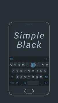 Simple Black Keyboard Theme screenshot 1