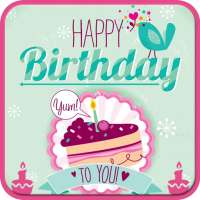 Name On Birthday Cake &amp; Cards  birthday cake dp icon