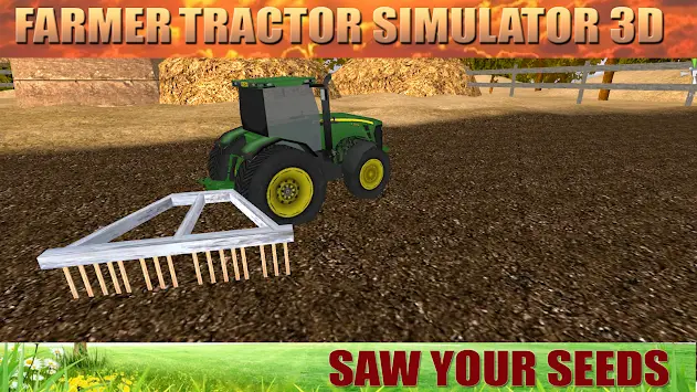 Village Farmar Tractor Sim 3D screenshot 1