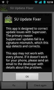 Superuser Update Fixer screenshot 1