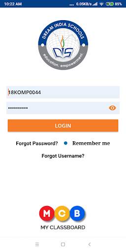 Dream India Parent Portal screenshot 1