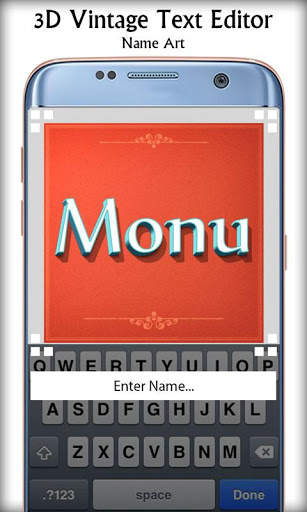 3D Vintage Text Editor - Name Art screenshot 3