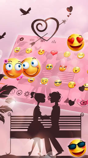Forever Love Keyboard Theme screenshot 3