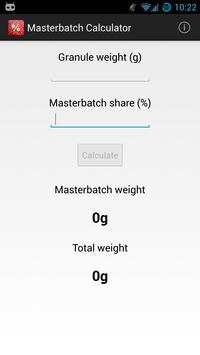Masterbatch Calculator Lite screenshot 2