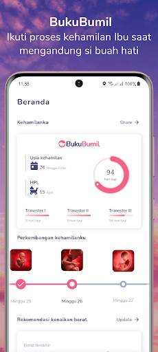 BukuBumil - Proses Kehamilan screenshot 1