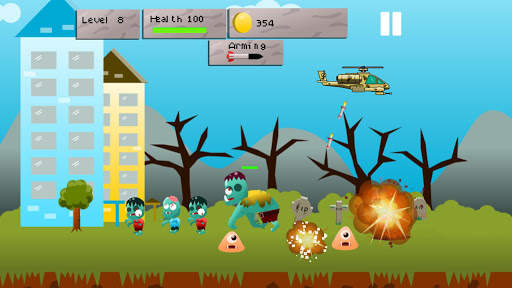 Helicopter Zombie War screenshot 2