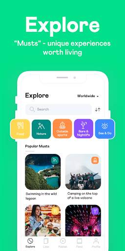 Must: Discover & Share Authentic Experiences screenshot 1