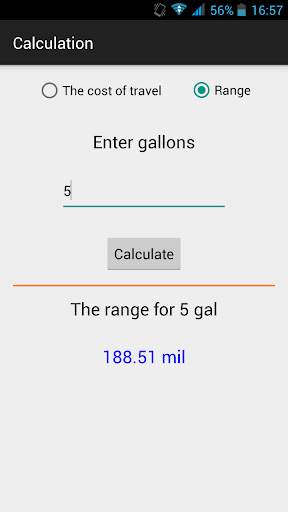 Petrol calculator screenshot 5