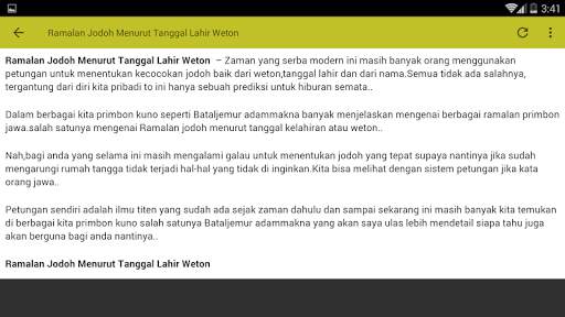 Primbon Ramalan Jodoh screenshot 10