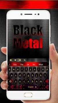 Black Metal Keyboard Theme screenshot 2