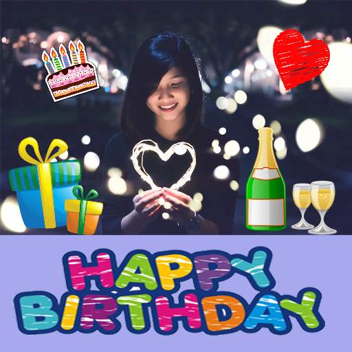 Happy Birthday Stickers Pack Editor To Make Card 1.0