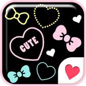 Cute wallpaper★Ribbon Heart 1.0