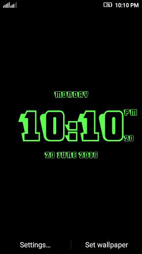3D Digital Clock LWP Free screenshot 1
