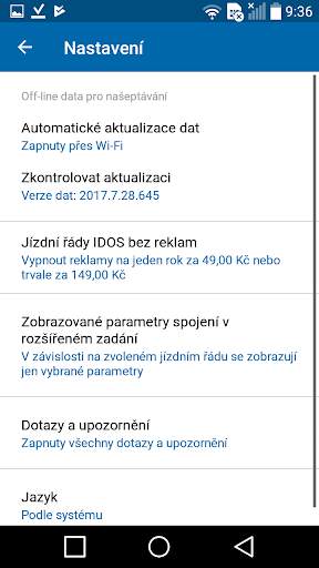 Jízdní řády IDOS screenshot 7