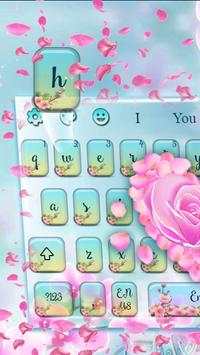 Orchid Petal Flower Keyboard screenshot 1