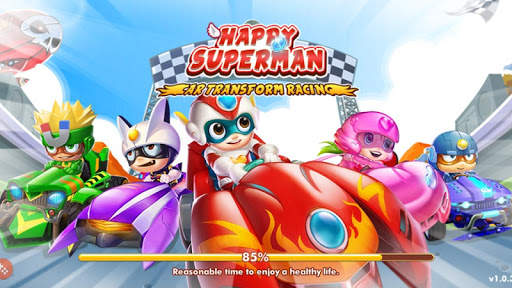 Happy Superman Ultimate Racers screenshot 1