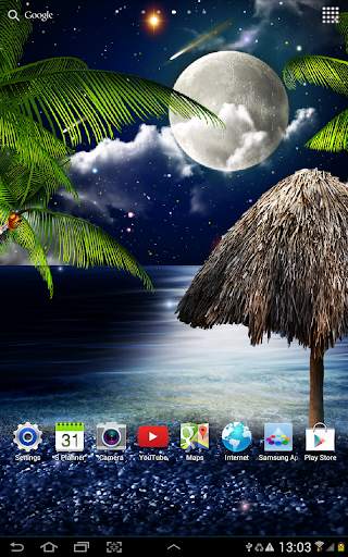 Tropical Night Live Wallpaper screenshot 7