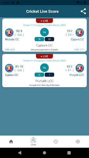 Cricket Score Live Line screenshot 2