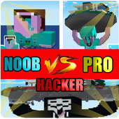 Noob vs Pro vs Hacher vs God Mod For Minecrfat icon