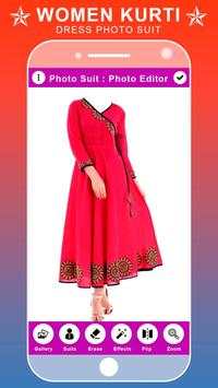 Women Kurti Dress Photo Suit Editor screenshot 5