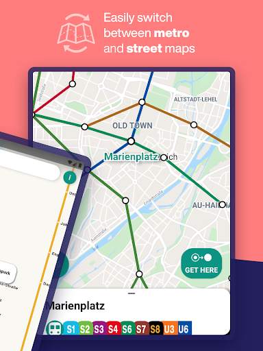 Munich Metro - MVG map and route planner screenshot 14