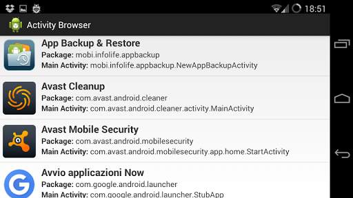 ACTIVITY BROWSER screenshot 2