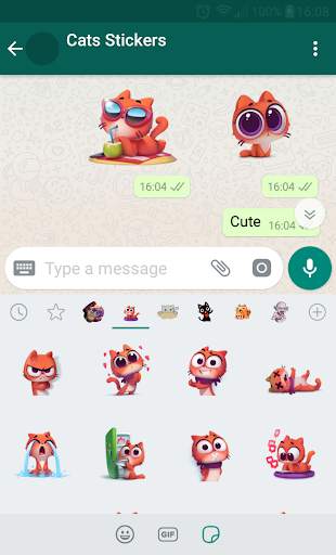 New WAStickerApps 😻 Cat Stickers For Chat screenshot 3
