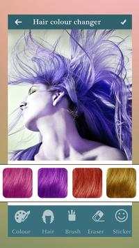 Changer Hair Color 3 تصوير الشاشة
