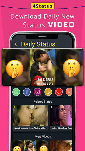 4Status – Best Hindi Status Video App screenshot 4