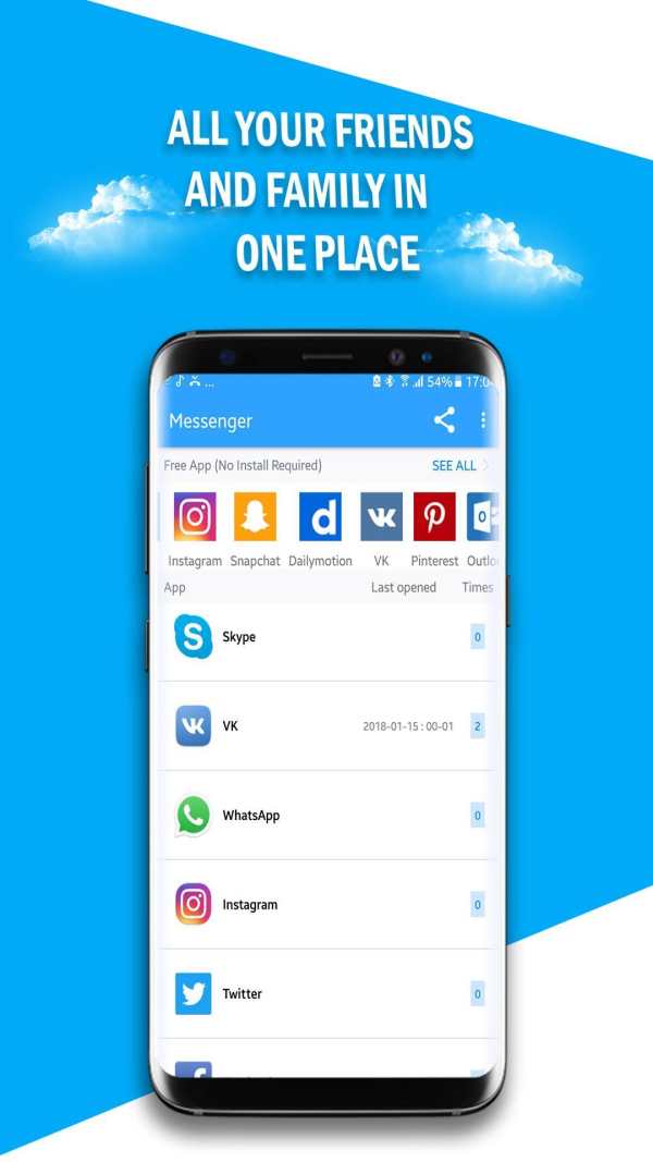 Messenger App - Lite Messenger Lite screenshot 1