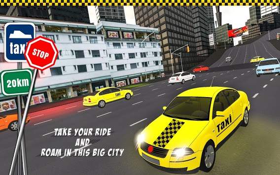 Taxi Driving 3D: Snow City screenshot 5