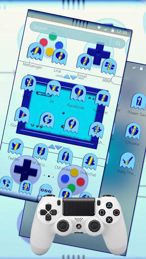 Blue Video Free Game Theme screenshot 2