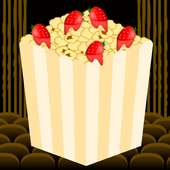 popcorn shop game logo