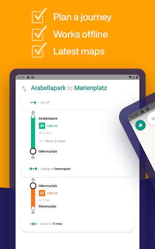Munich Metro - MVG map and route planner screenshot 9