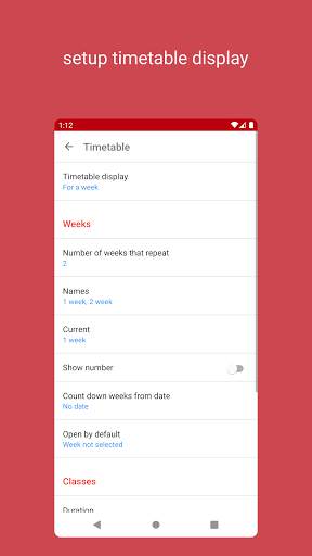 Timetable for students screenshot 3