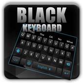 Simple black and blue keyboard theme 10001006