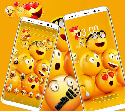Cool Emoji Launcher Theme скриншот 3