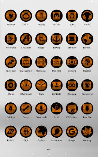 Oreo Orange Icon Pack screenshot 18