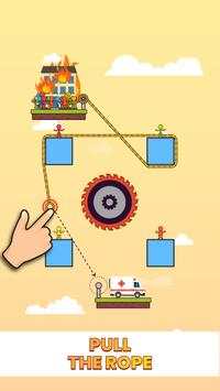 Rope Puzzle: Stickman Rescue screenshot 1