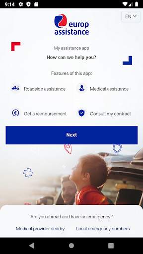 Europ Assistance, the mobile a screenshot 1