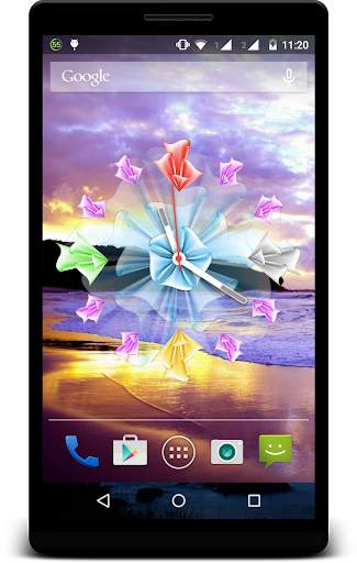 Flower Clock Live Wallpaper screenshot 4