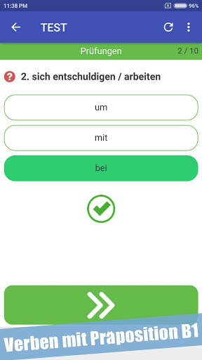 Verben mit Präpositionen Deutsch screenshot 5