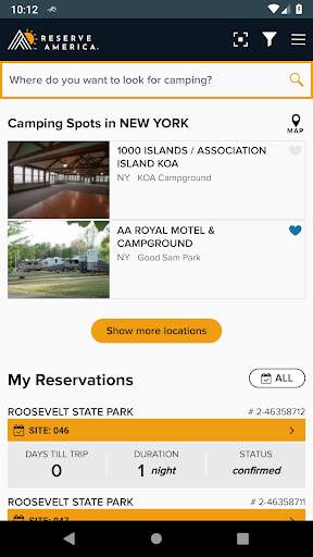 ReserveAmerica Camping screenshot 1