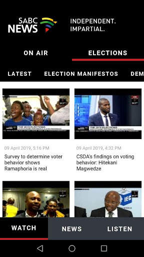 SABC News screenshot 1