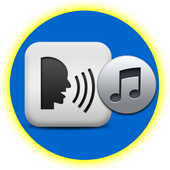 Talk to Music - iTunes speech icon